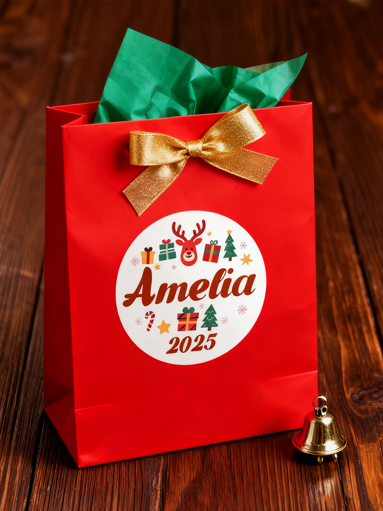 Personalized Christmas Gift Label Stickers